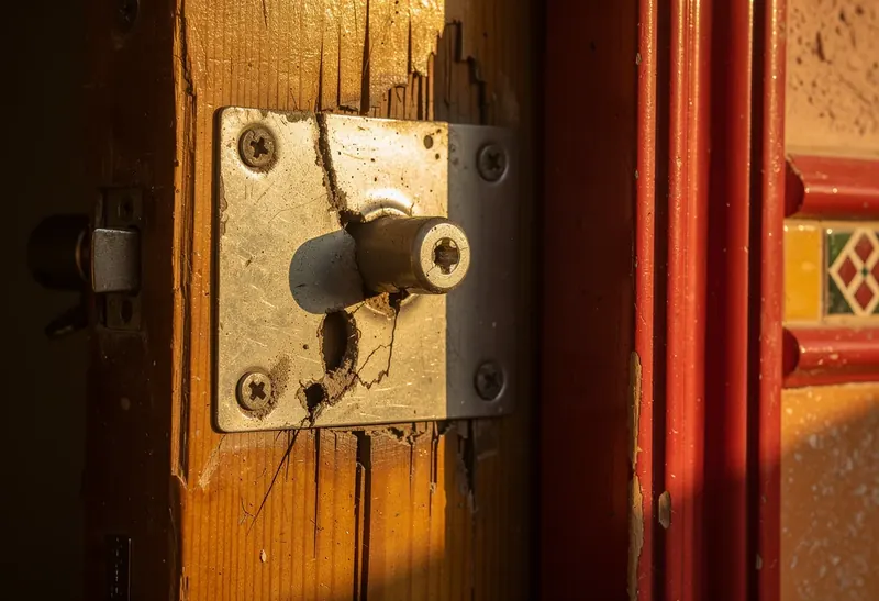 Serrure multipoints A2P sur une porte blindée